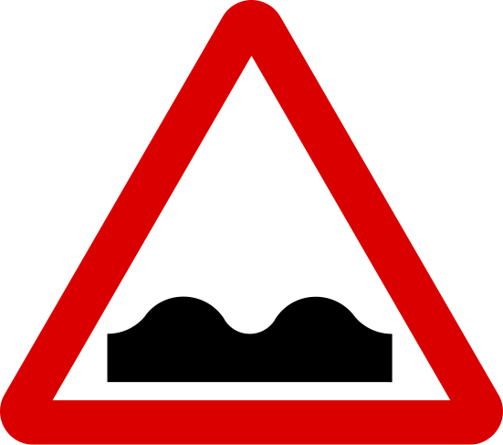 Uneven road